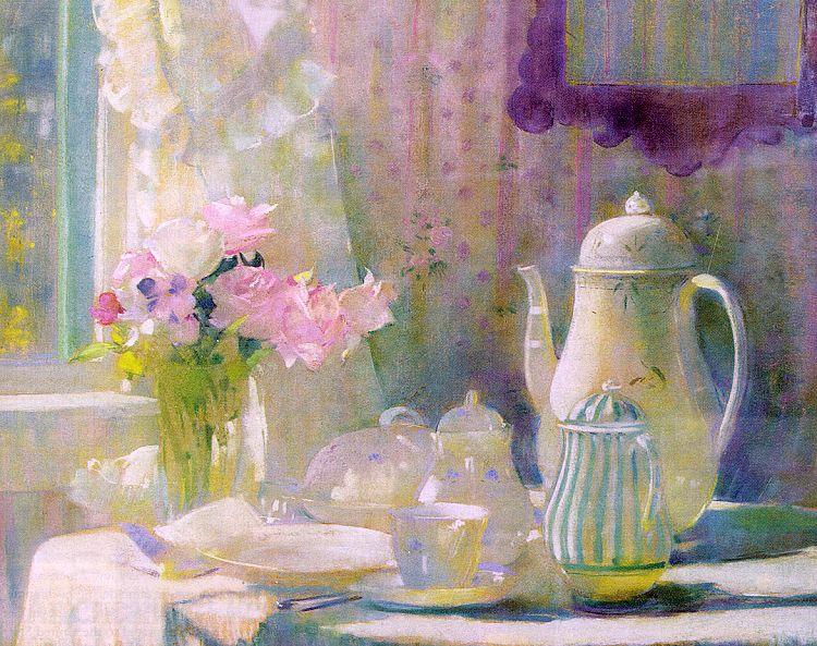 Hills, Laura Coombs Breakfast oil painting picture